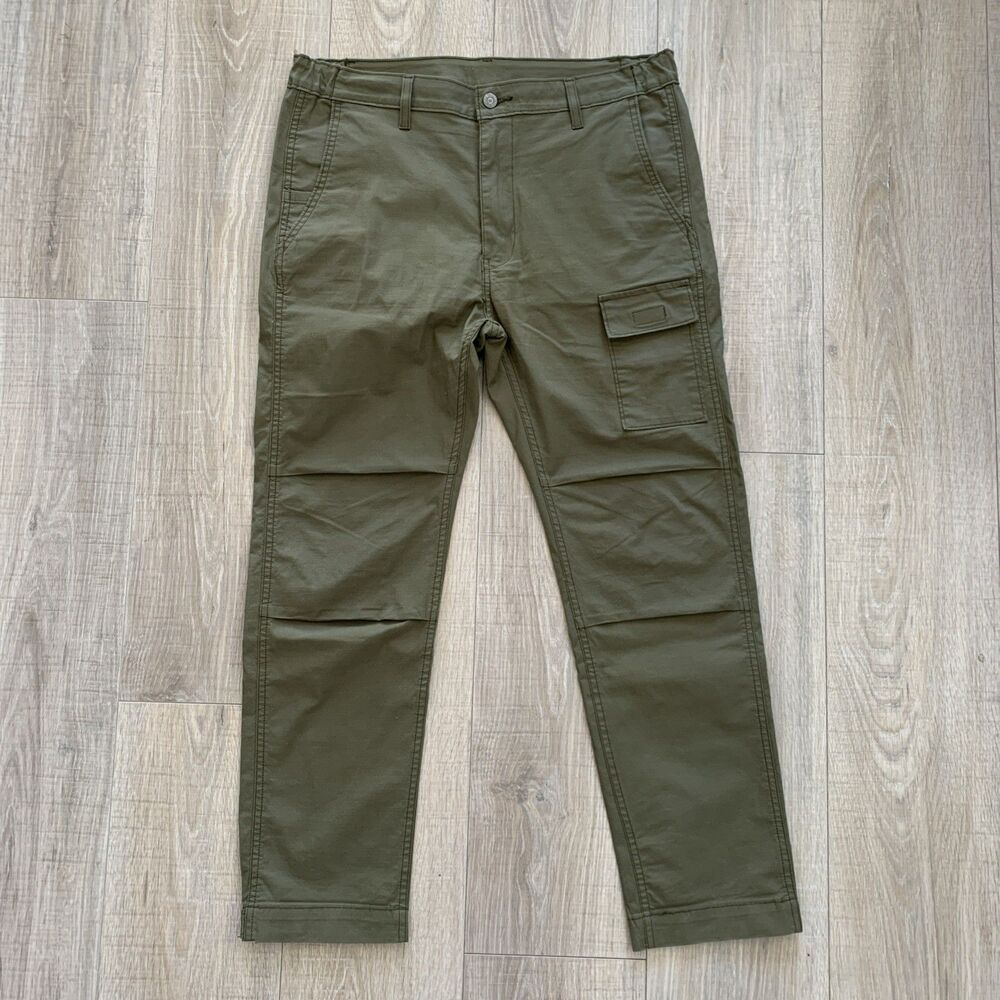 Levi's Olive Green Stretch Ripstop Utility Pants Mens Size 32x30